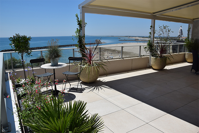 Aménagement d’un toit terrasse à Sète