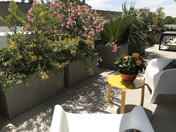 Aménagement d’une terrasse au Domaine des 5 sens